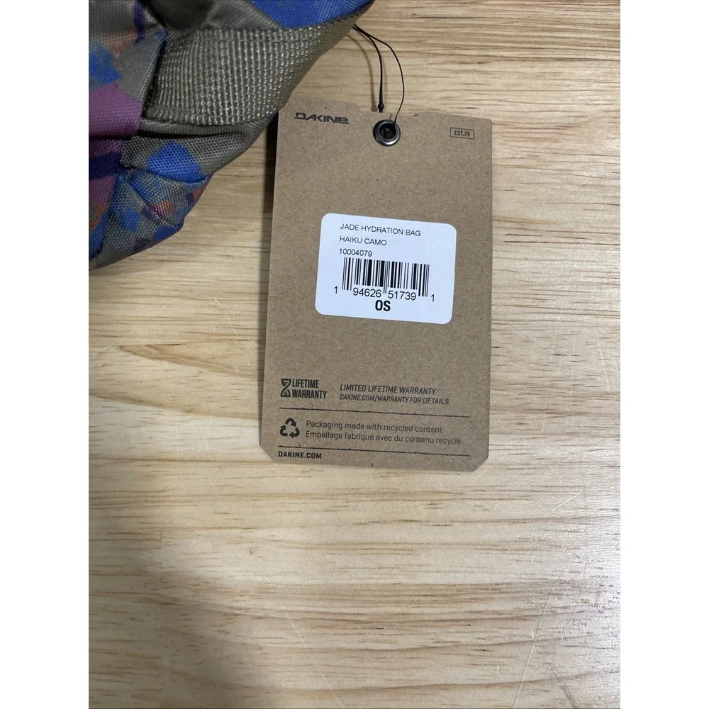 Dakine Jade Hydration Bag Haiku Camo Water Bottle Purse Hiking